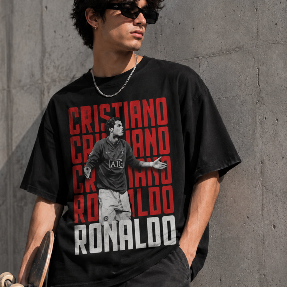 Cristiano Graphic Oversized Tee