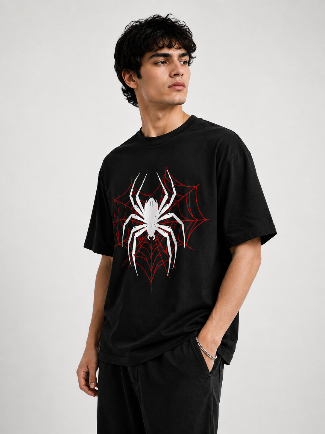 Spider Graphic Oversized Tee