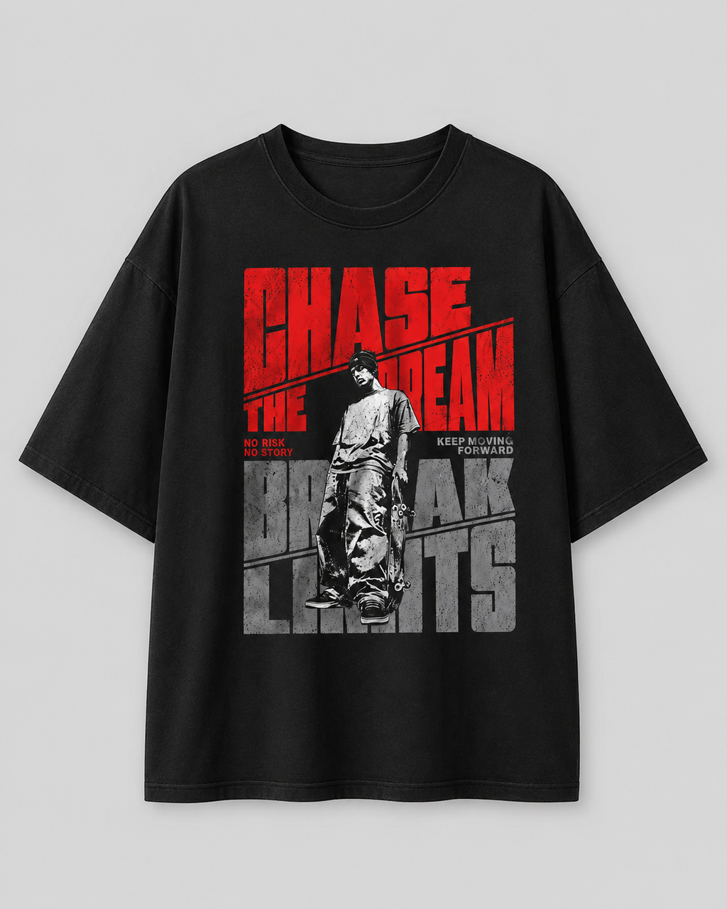 Chase The Dream Graphic Oversized tee