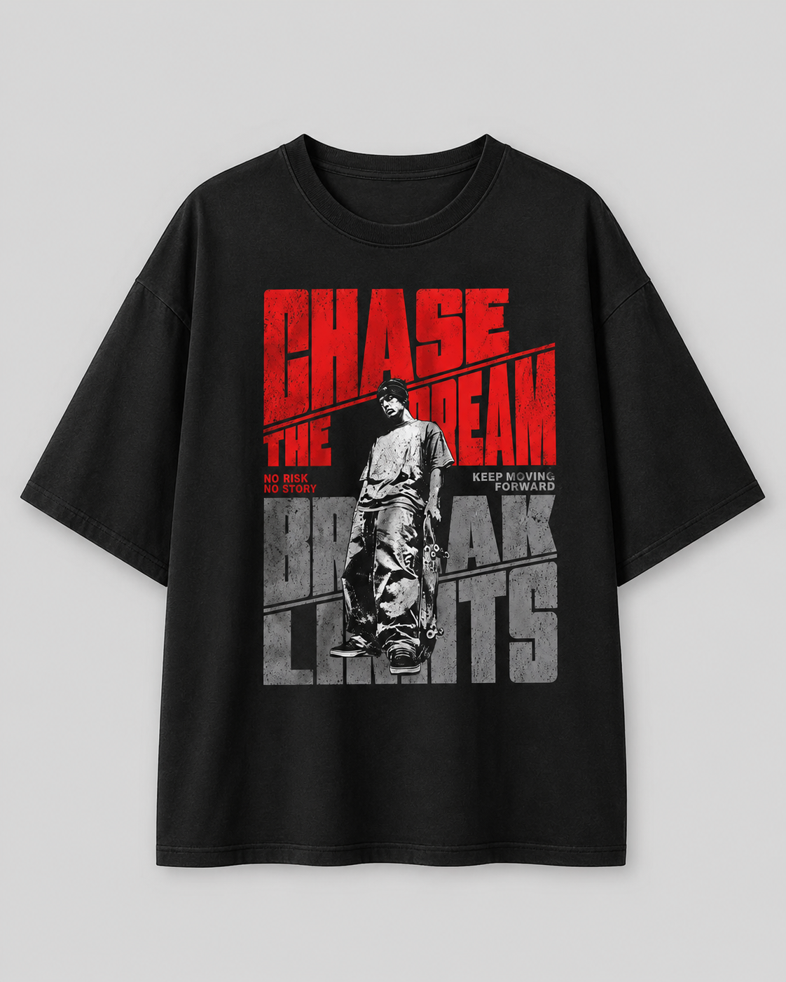 Chase The Dream Graphic Oversized tee