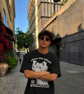 Stare The Abyss Graphic Oversized T-Shirt – Black
